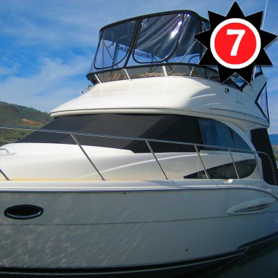 EZ Snap Exterior Yacht and Boat Sun Shade Covers for all boats styles 7 Foot kit