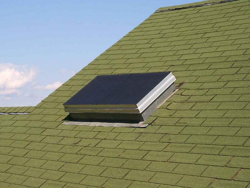 Exterior Skylight Shade on Shingle Roof