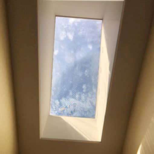 View Through Skylight with EZ Snap Shades Installed