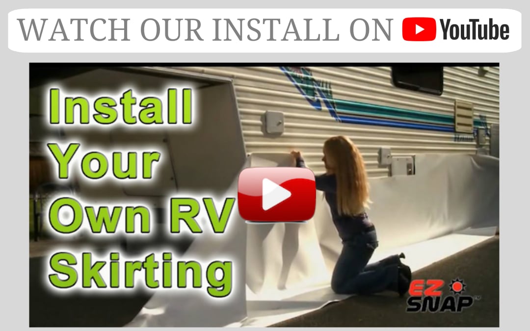 How to install Your Own RV Skirting – DIY Video